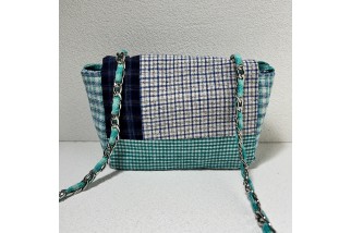 Pegasus and rainbow appliqué crossbody bag