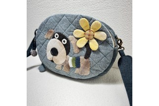 Cute Dog Patchwork Unique Crossbody Bag