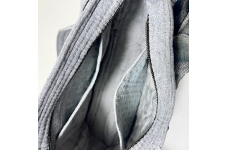 Grey Japanese Elegant Floral Crossbody Bag