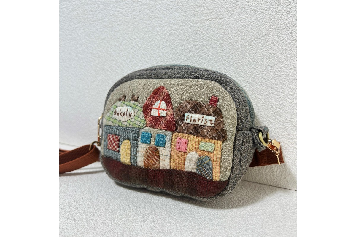 Mini House Applique Crossbody Bag