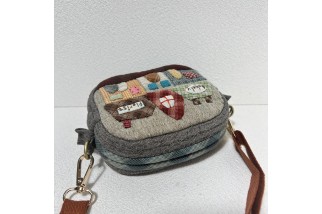 Mini House Applique Crossbody Bag