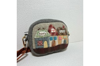 Mini House Applique Crossbody Bag