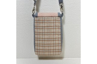 Crossbody bag with floral embroidery