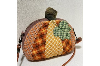 Pumpkin patchwork crossbody bag
