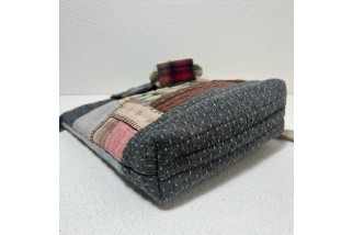 Japanese style floral applique crossbody bag