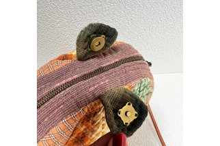 Pumpkin patchwork crossbody bag