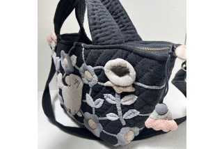 Cat Floral Crossbody Bag