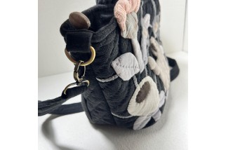 Cat Floral Crossbody Bag