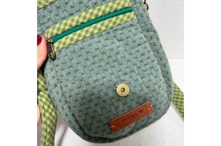 Sun hat Sue and chicken embroidery crossbody