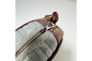 Japanese Circle Quilted Patch Crossbody Bag