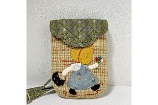 Yellow Vintage Patchwork Crossbody Bag