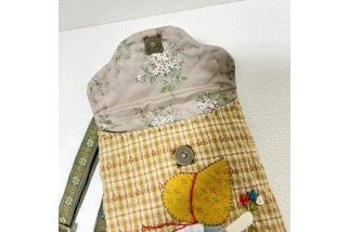 Yellow Vintage Patchwork Crossbody Bag