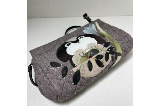 Dog pattern crossbody bag