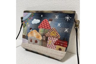 Cute Patchwork House Crossbody Bag