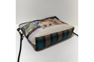 Cute Patchwork House Crossbody Bag